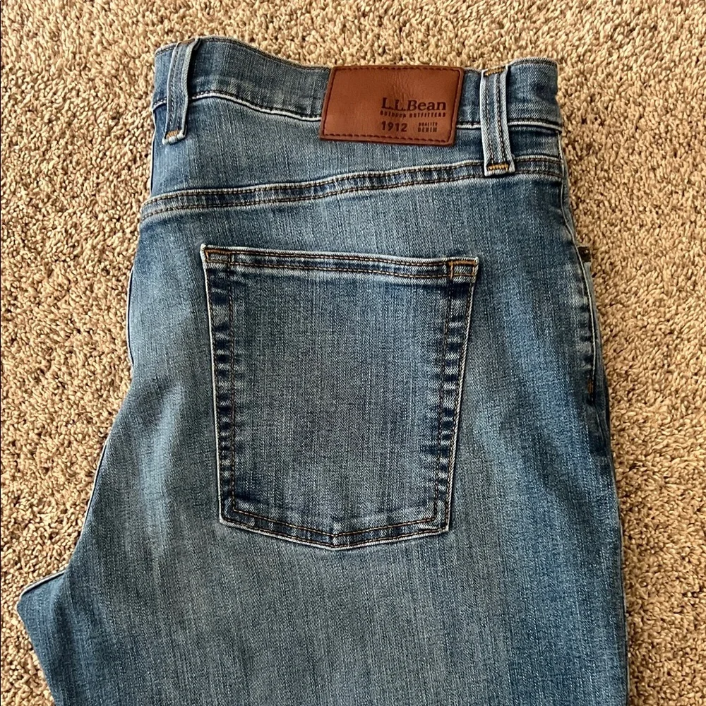 L.L. Bean Men's standard athletic Jeans - Picture 1 of 7